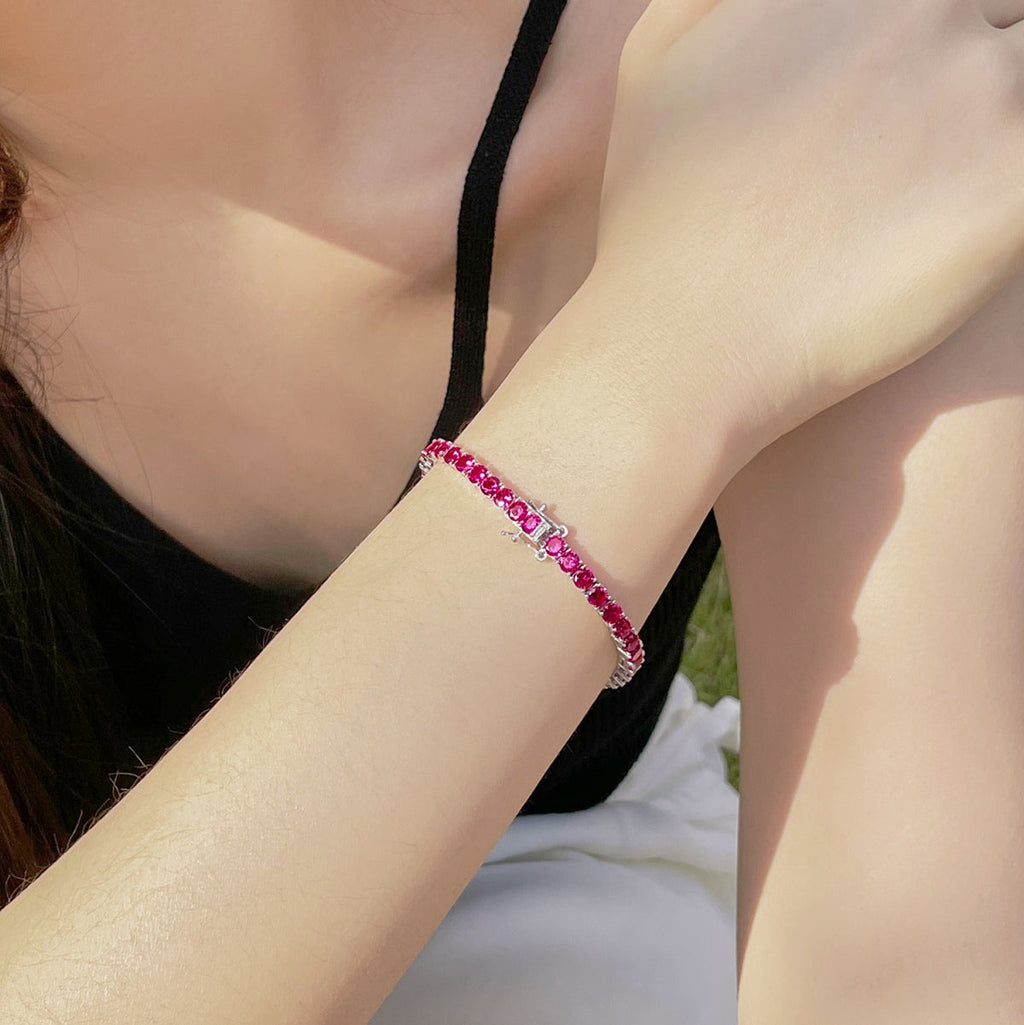 [Lumi Jewels]Radiant Colorful Round Cut Party Bracelet