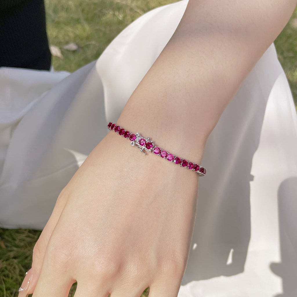 [Lumi Jewels]Radiant Colorful Round Cut Party Bracelet