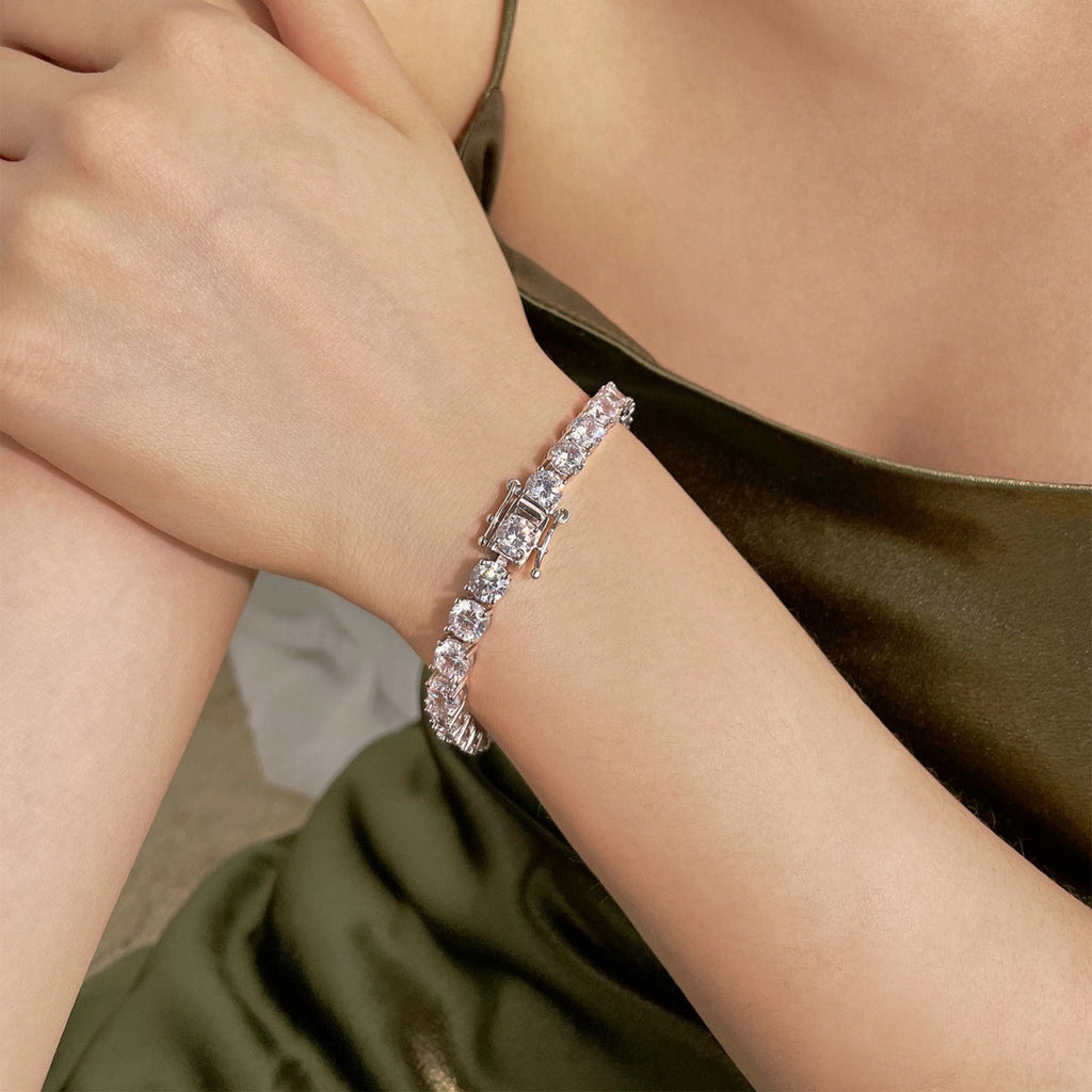 [Lumi Jewels]0.75 Carat Dazzling Round Cut Wedding Bracelet