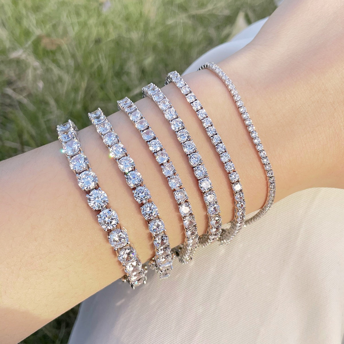 [Lumi Jewels]0.75 Carat Dazzling Round Cut Wedding Bracelet