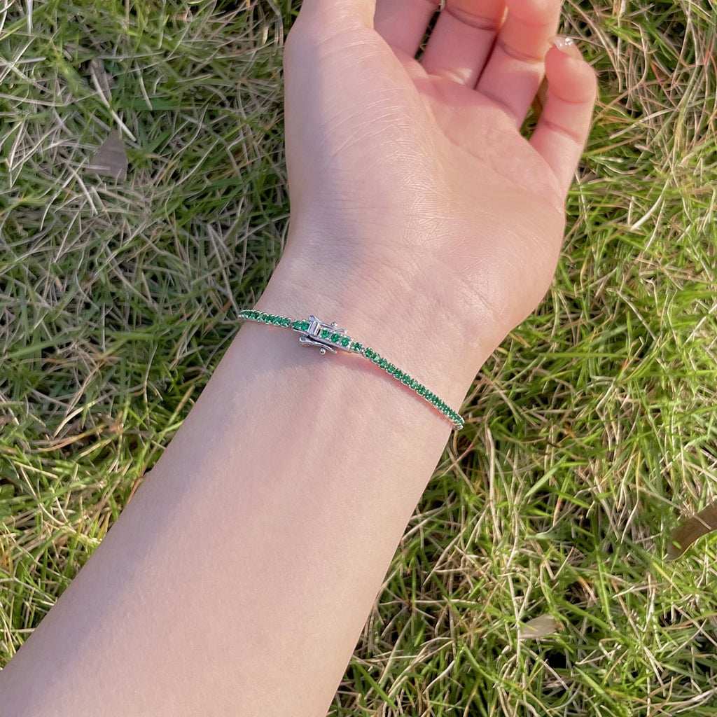 [Lumi Jewels]Radiant Colorful Round Cut Party Bracelet