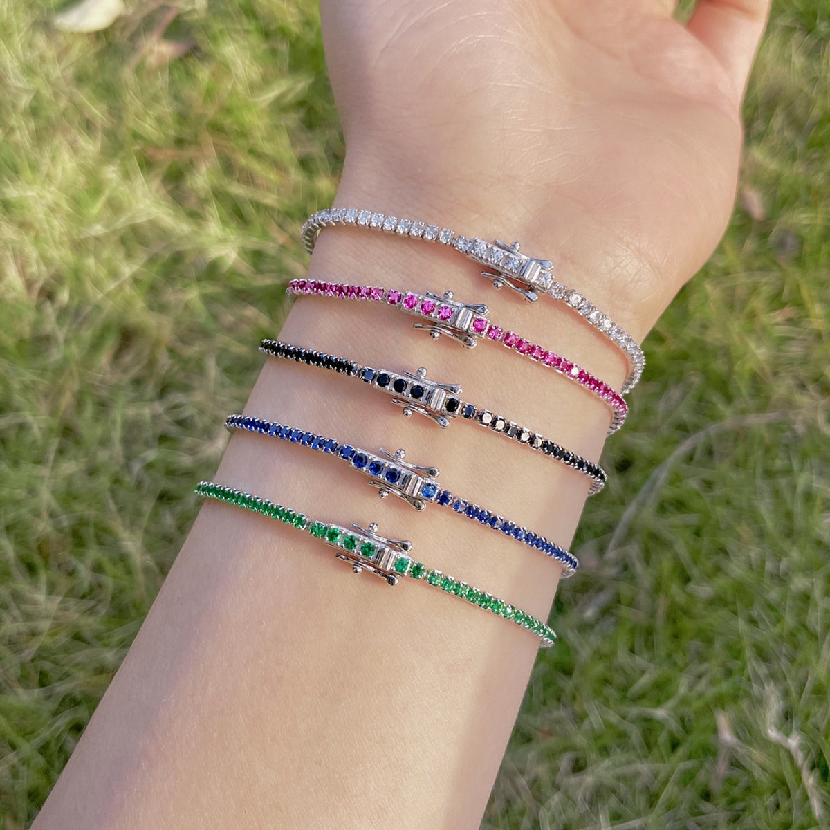 [Lumi Jewels]Radiant Colorful Round Cut Party Bracelet
