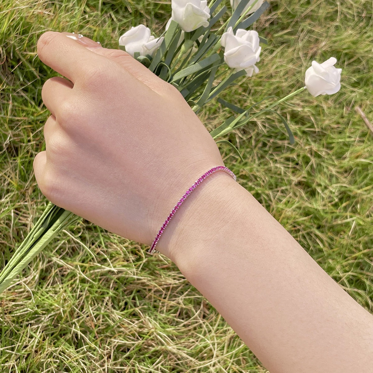 [Lumi Jewels]Radiant Colorful Round Cut Party Bracelet