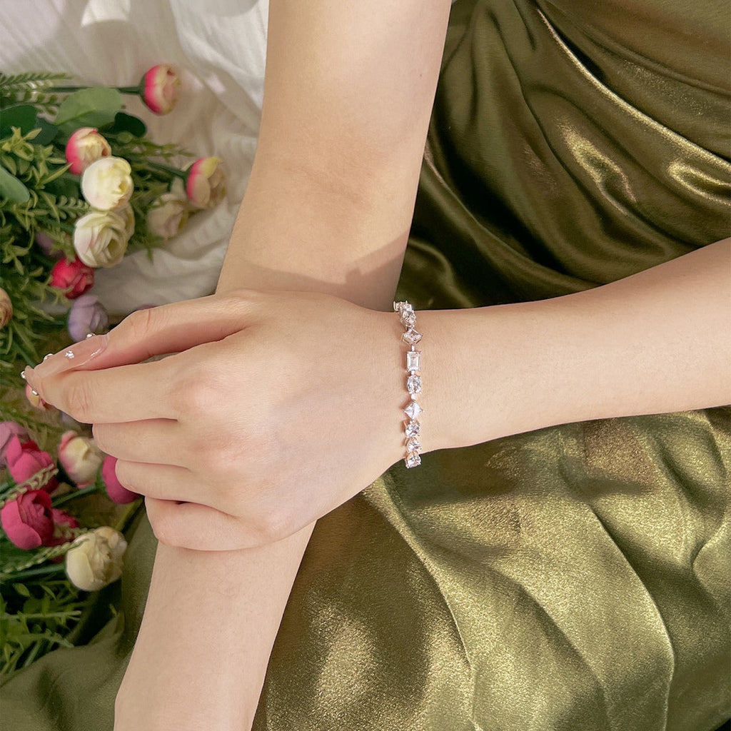 [Lumi Jewels]Unique Exquisite Multi Cut Daily Bracelet