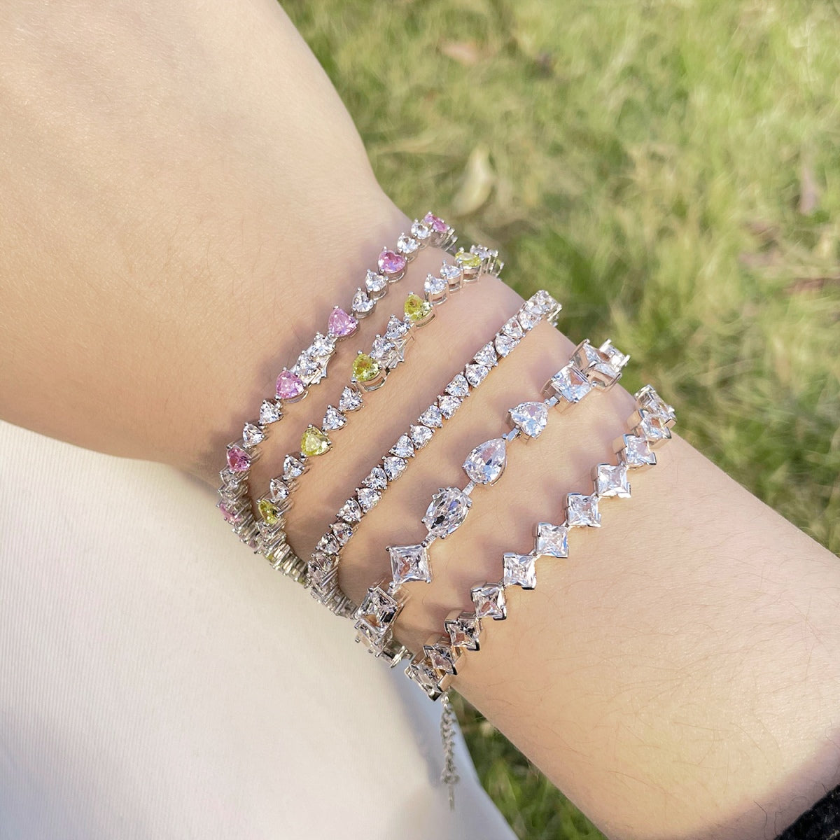 [Lumi Jewels]Unique Exquisite Multi Cut Daily Bracelet