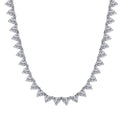 [Lumi Jewels]Ornate Heart Cut Tennis Necklace