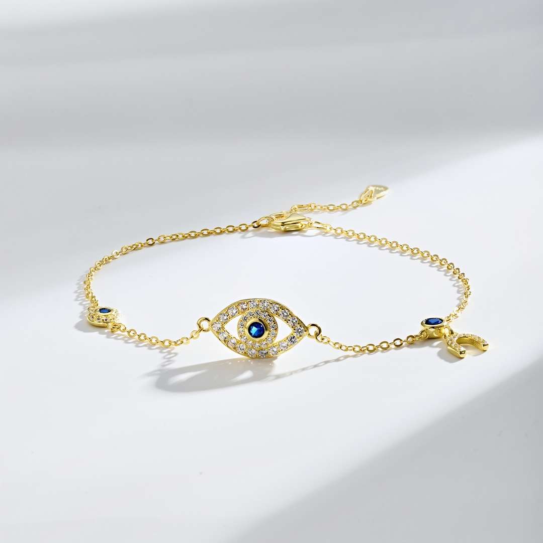[Lumi Jewels]Dainty Eye Shape Necklace
