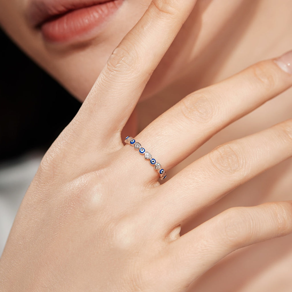 [Lumi Jewels]Radiant Colorful Round Shape Daily Ring