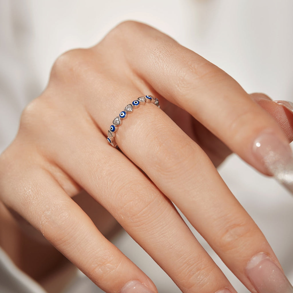 [Lumi Jewels]Radiant Colorful Round Shape Daily Ring