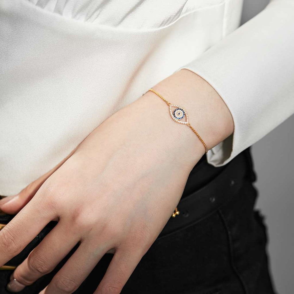 [Lumi Jewels]Dazzling Eye Shape Necklace