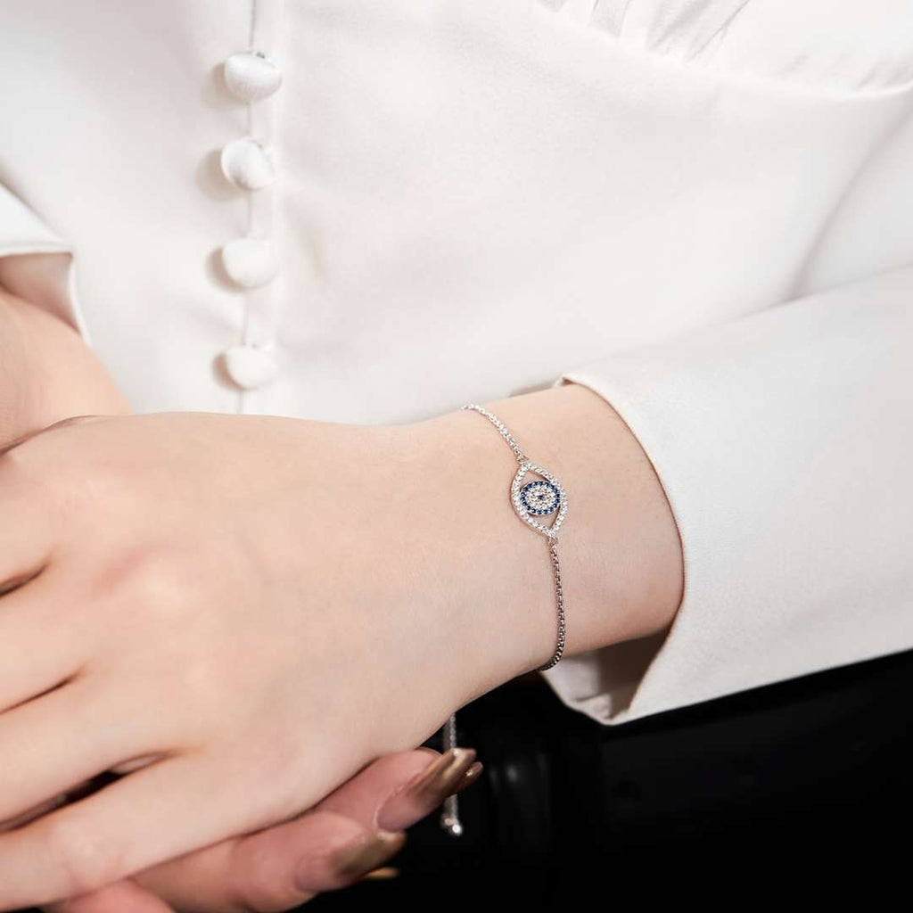 [Lumi Jewels]Dazzling Eye Shape Necklace