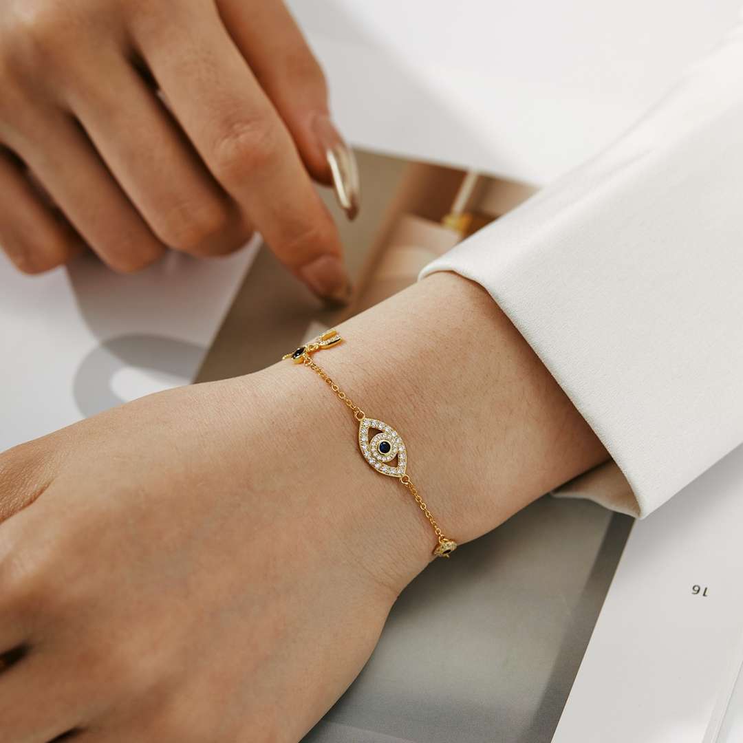 [Lumi Jewels]Dainty Eye Shape Necklace