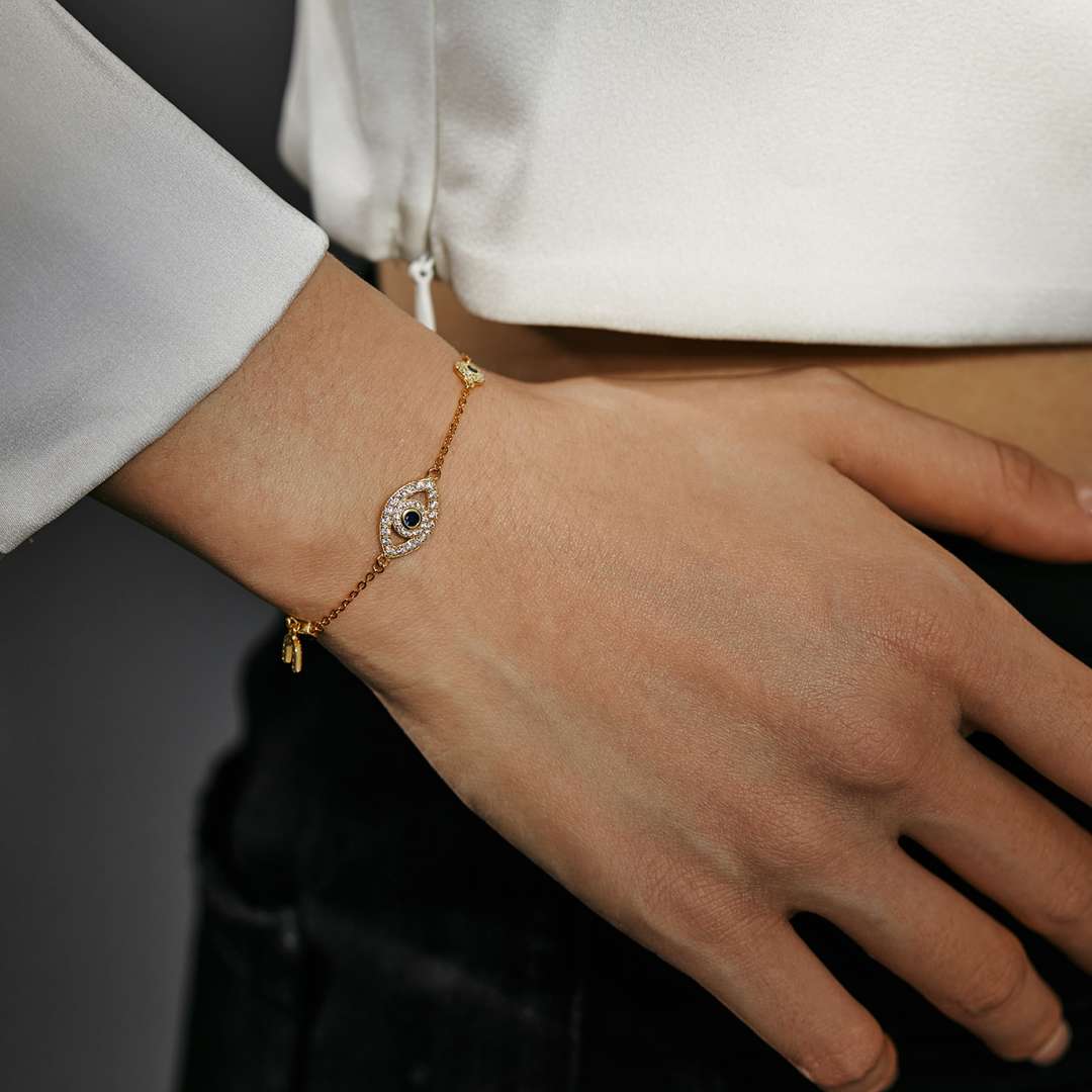 [Lumi Jewels]Dainty Eye Shape Necklace