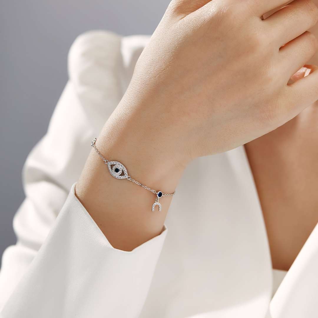 [Lumi Jewels]Dainty Eye Shape Necklace