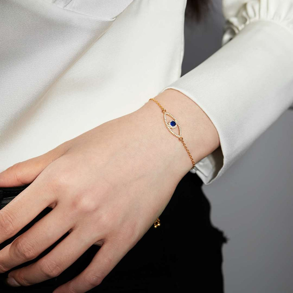 [Lumi Jewels]Devil's Eye Hollow Design Bracelet