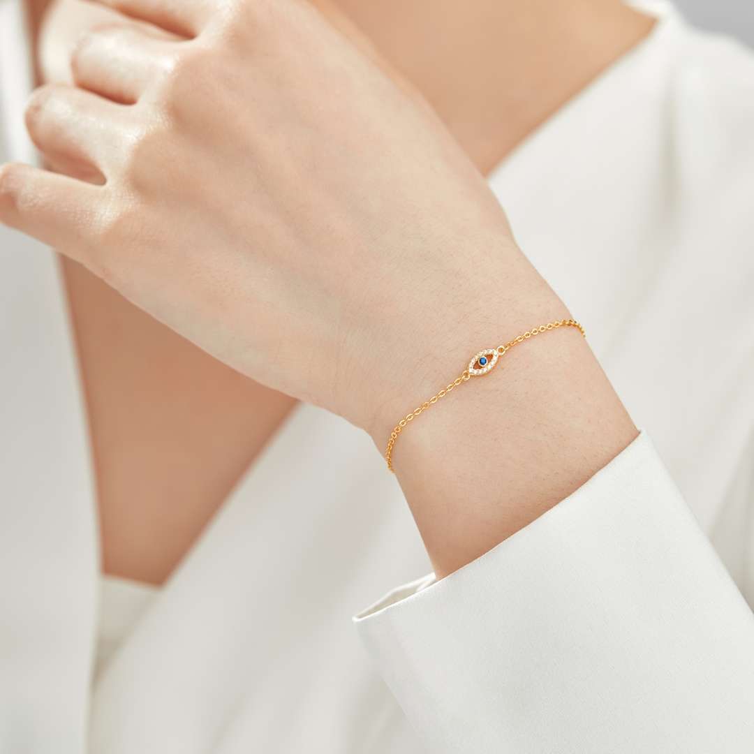 [Lumi Jewels]Evil Eye Shape Necklace