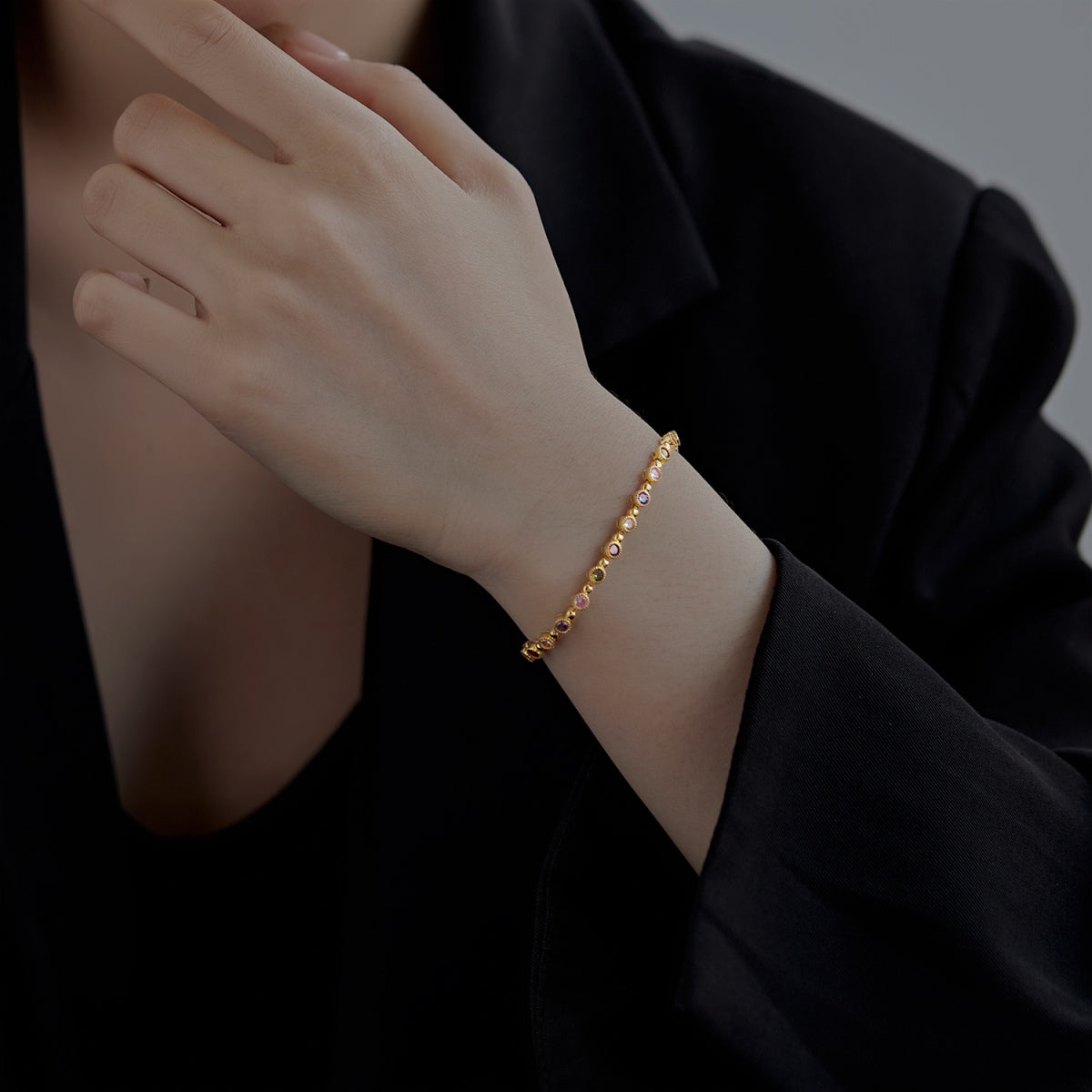[Lumi Jewels]Sparkling Exquisite Round Cut Party Bracelet