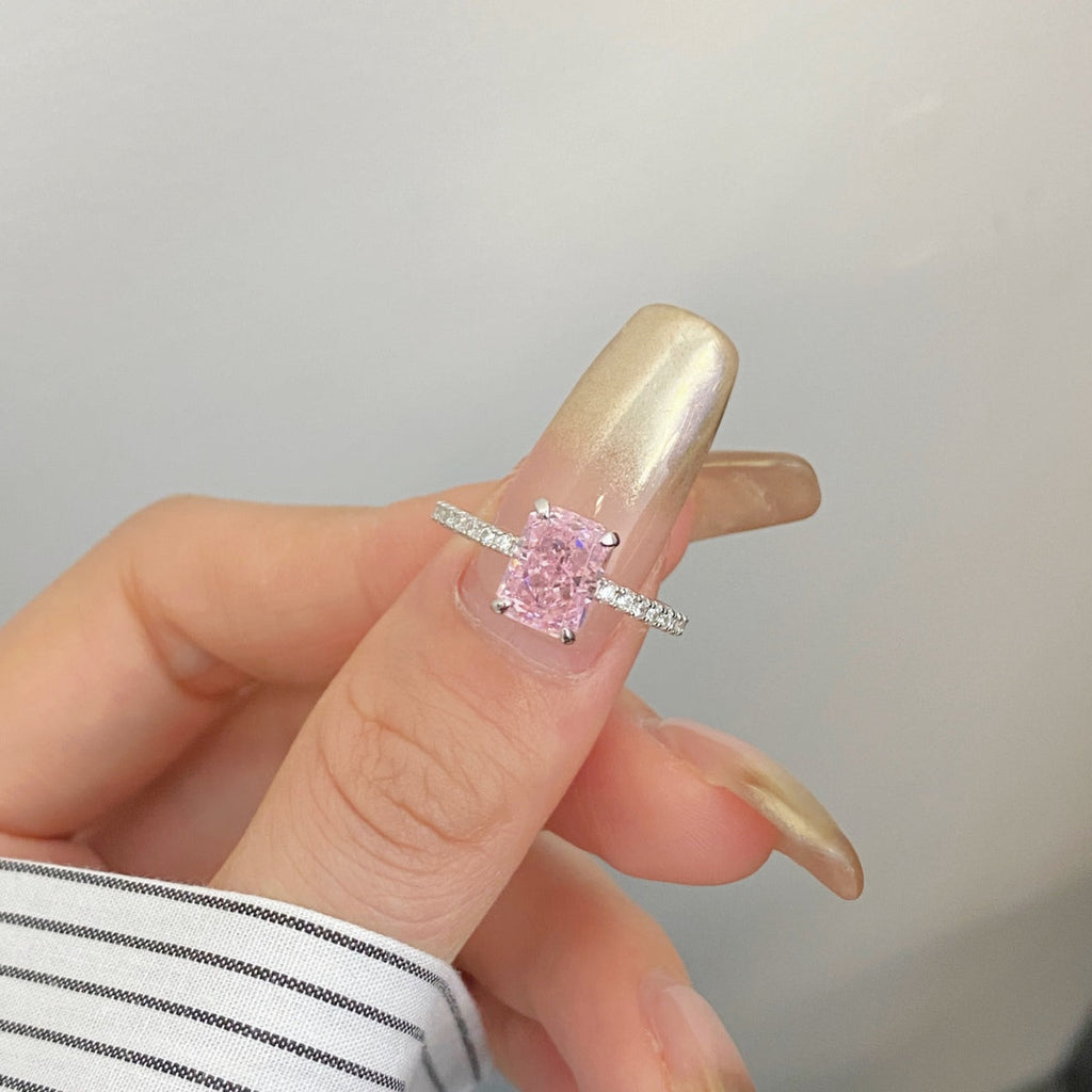 [Lumi Jewels]2.0 Carat Dazzling Sparkling Radiant Cut Party Ring