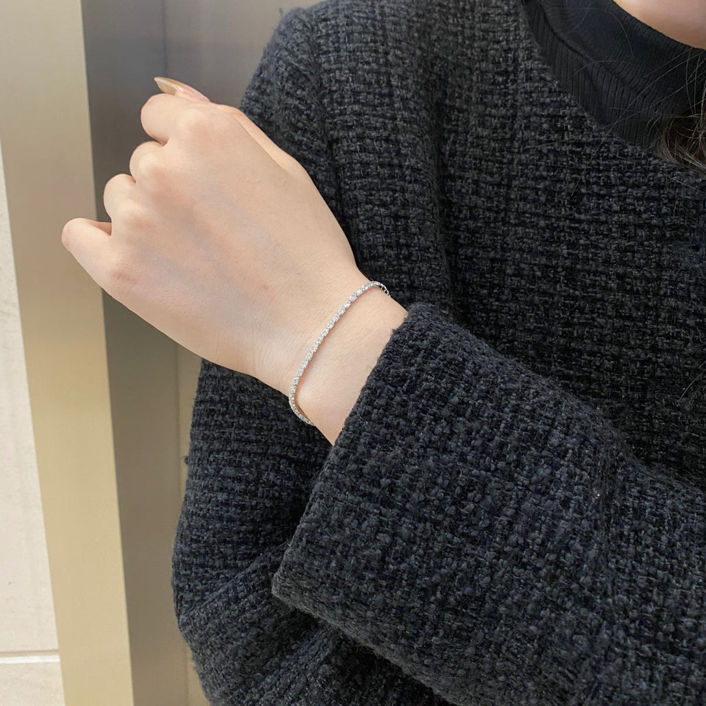 [Lumi Jewels]Elegant Emerald Cut Daily Bracelet