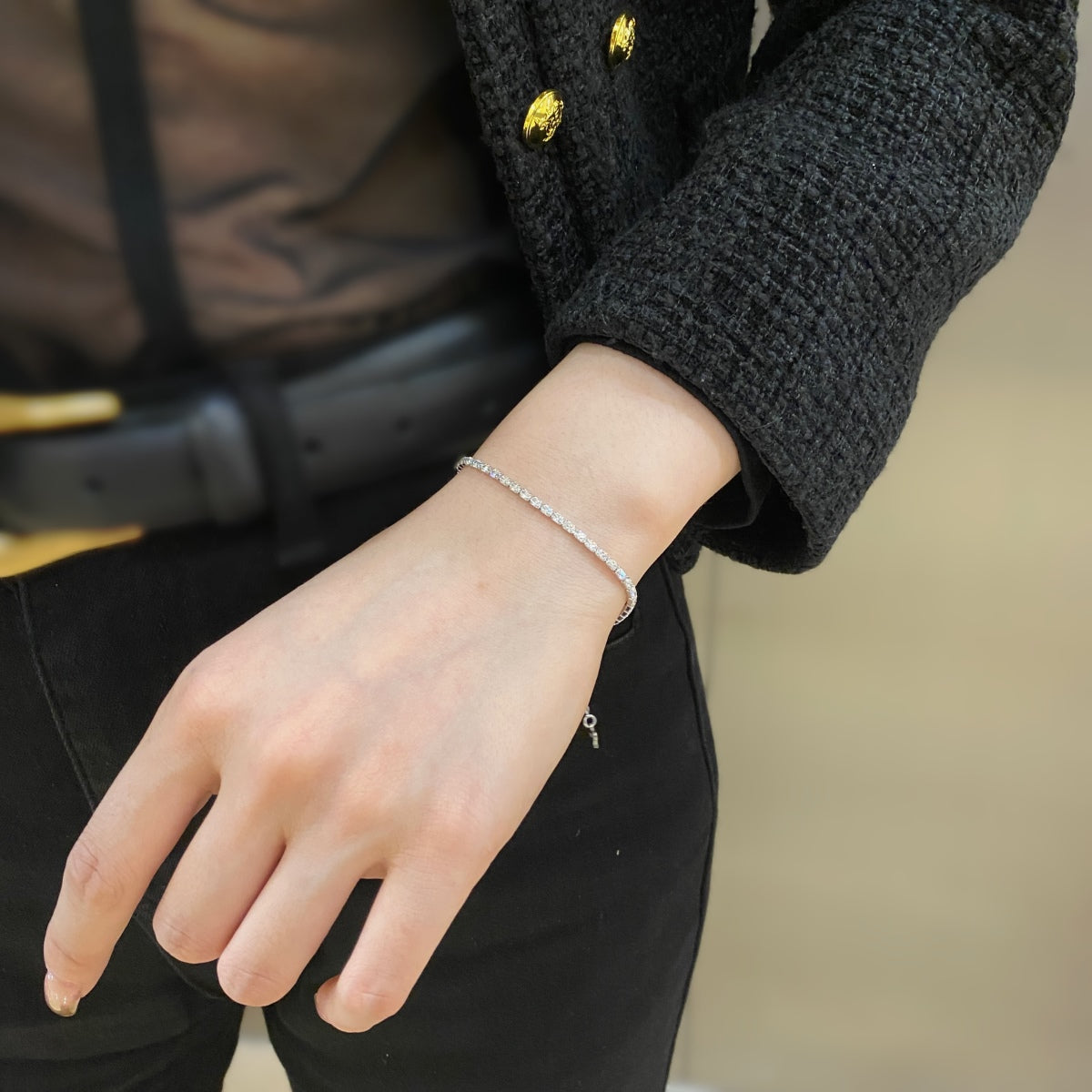 [Lumi Jewels]Elegant Emerald Cut Daily Bracelet