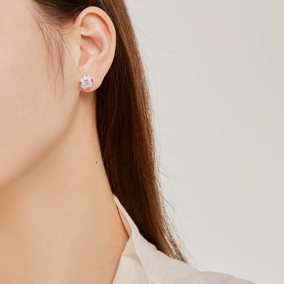 [Lumi Jewels]Ornate Colorful Octagon Shape Daily Earrings