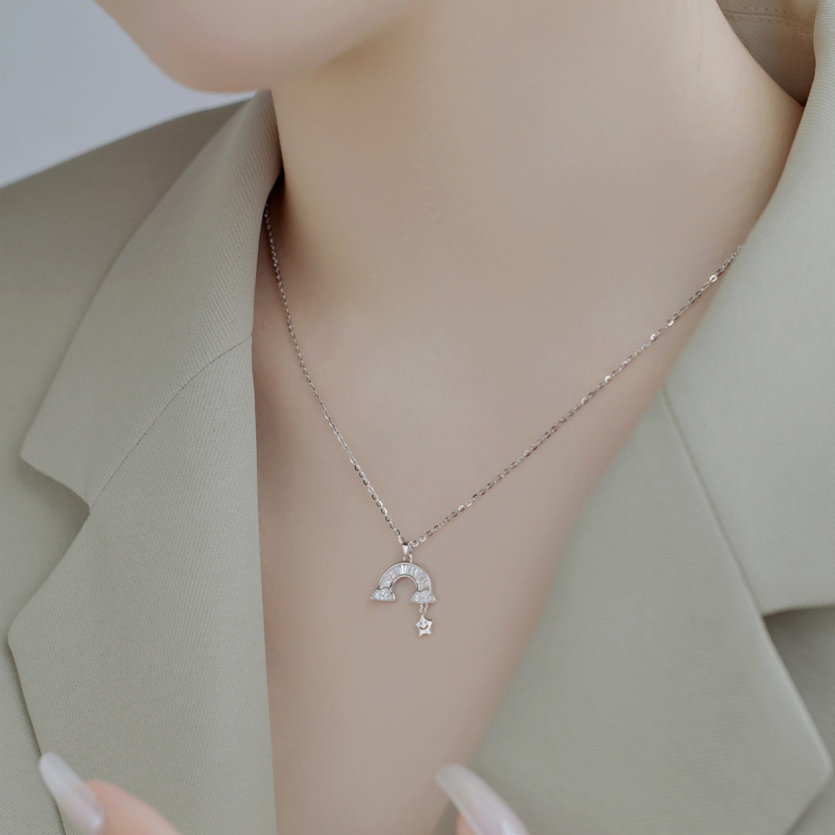 [Lumi Jewels]Unique Rainbow Star Necklace