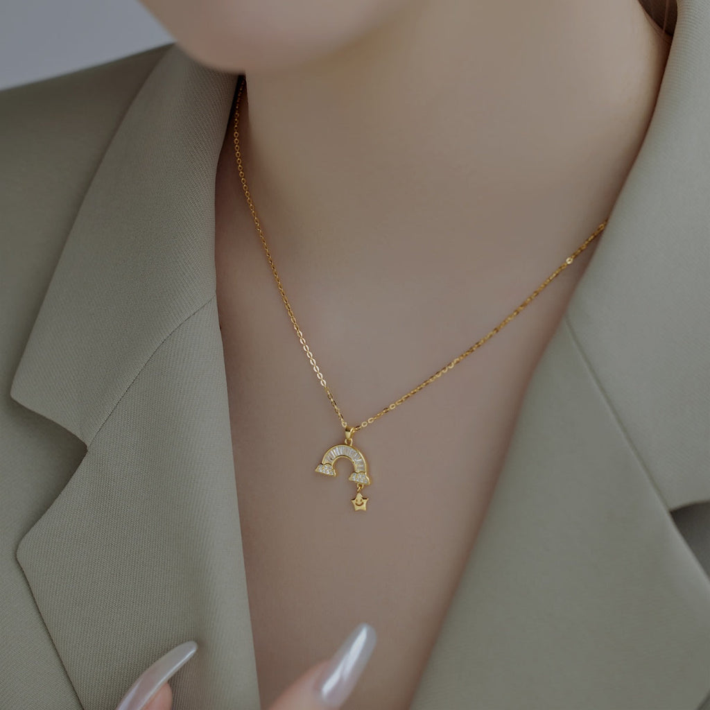 [Lumi Jewels]Unique Rainbow Star Necklace