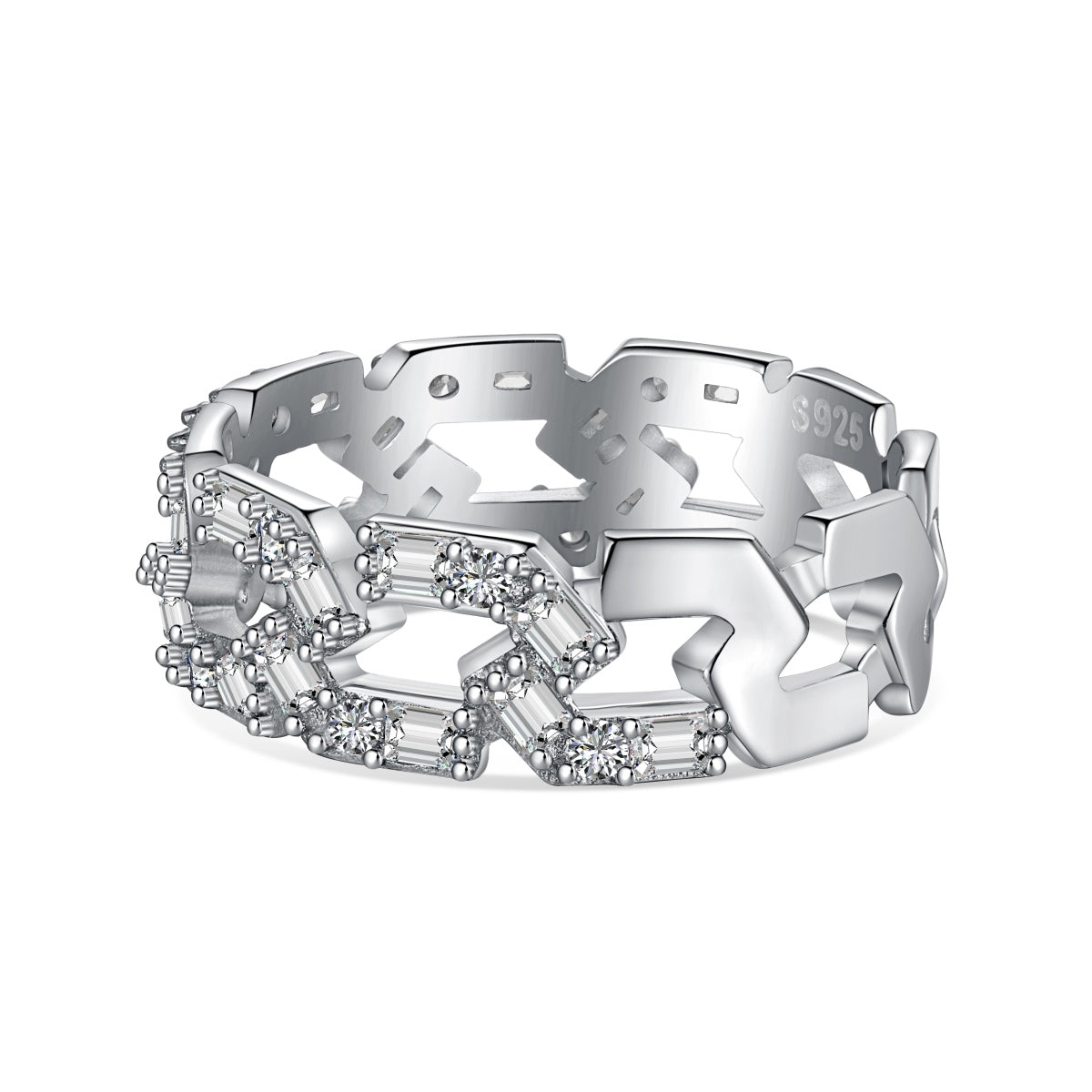 [Lumi Jewels]Sparkling Vibrant Emerald Cut Daily Ring