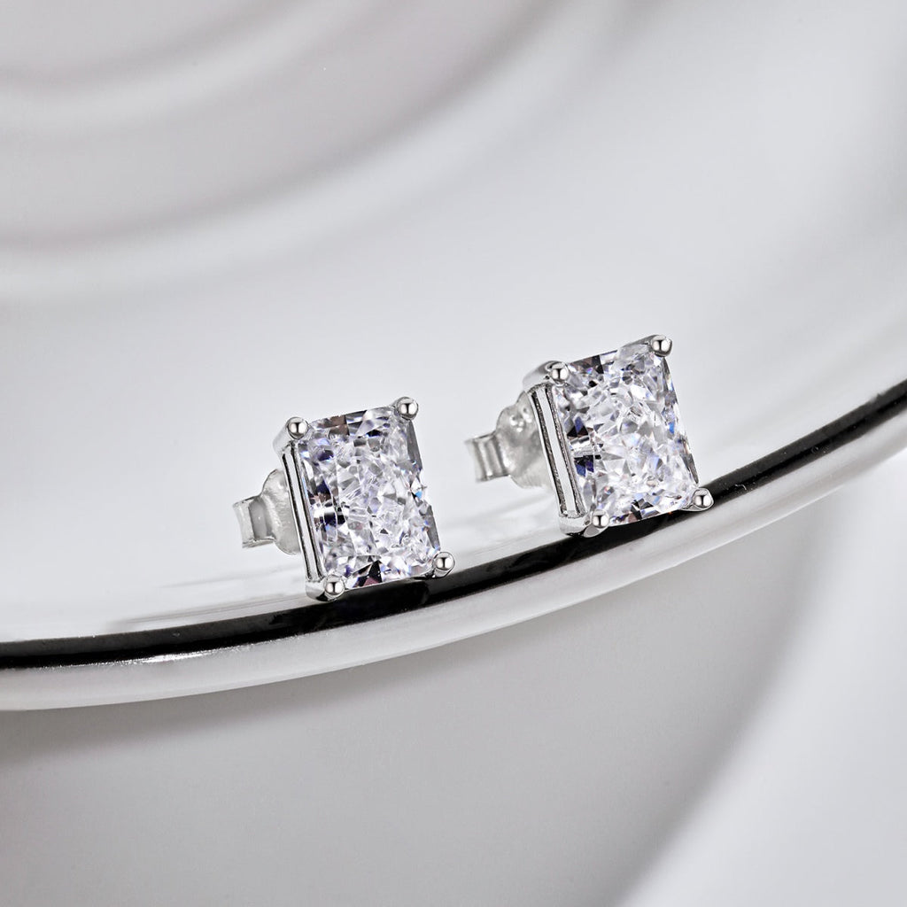 [Lumi Jewels]Radiant Luxurious Princess Cut Daily Earrings