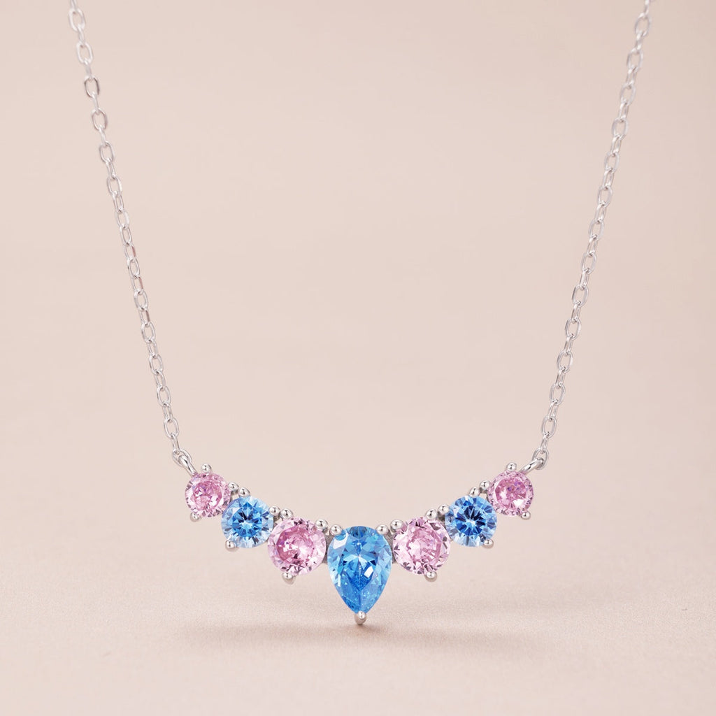 [Lumi Jewels]Dainty Colorful Heart Necklace