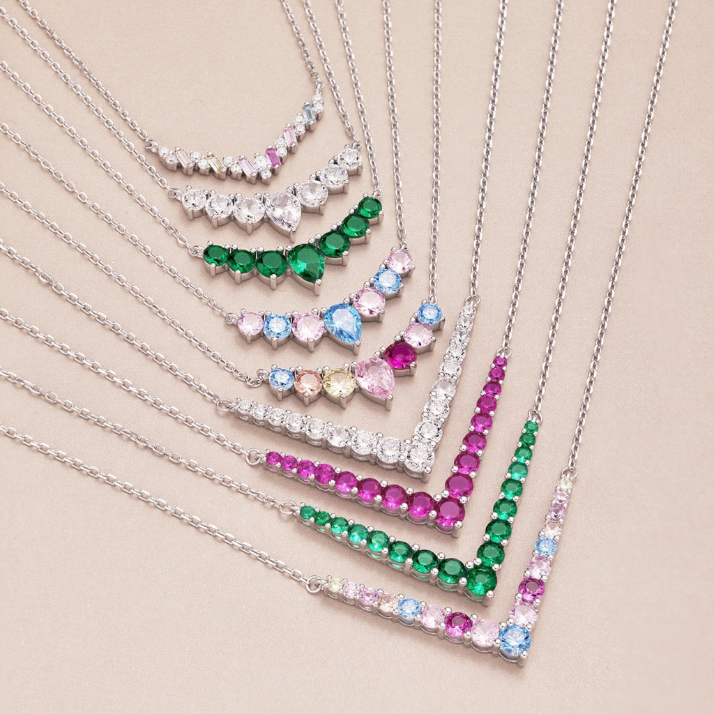 [Lumi Jewels]Dazzling Rainbow Necklace