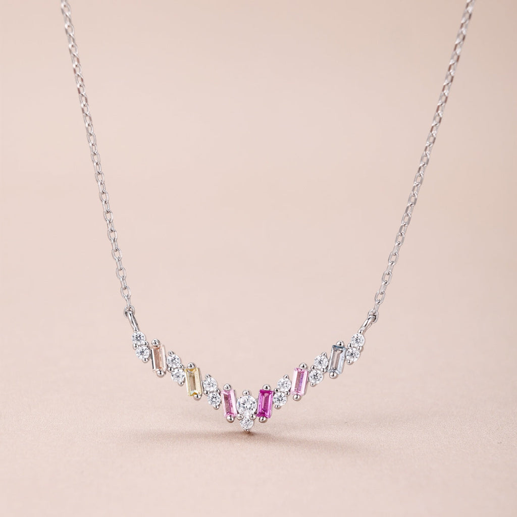 [Lumi Jewels]Dazzling Rainbow Necklace