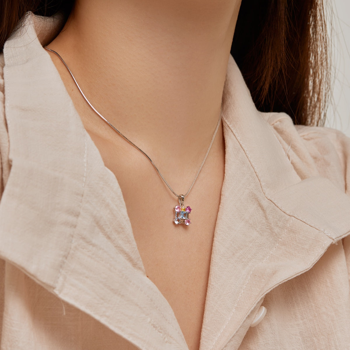 [Lumi Jewels]Gorgeous Multi Colorful Necklace