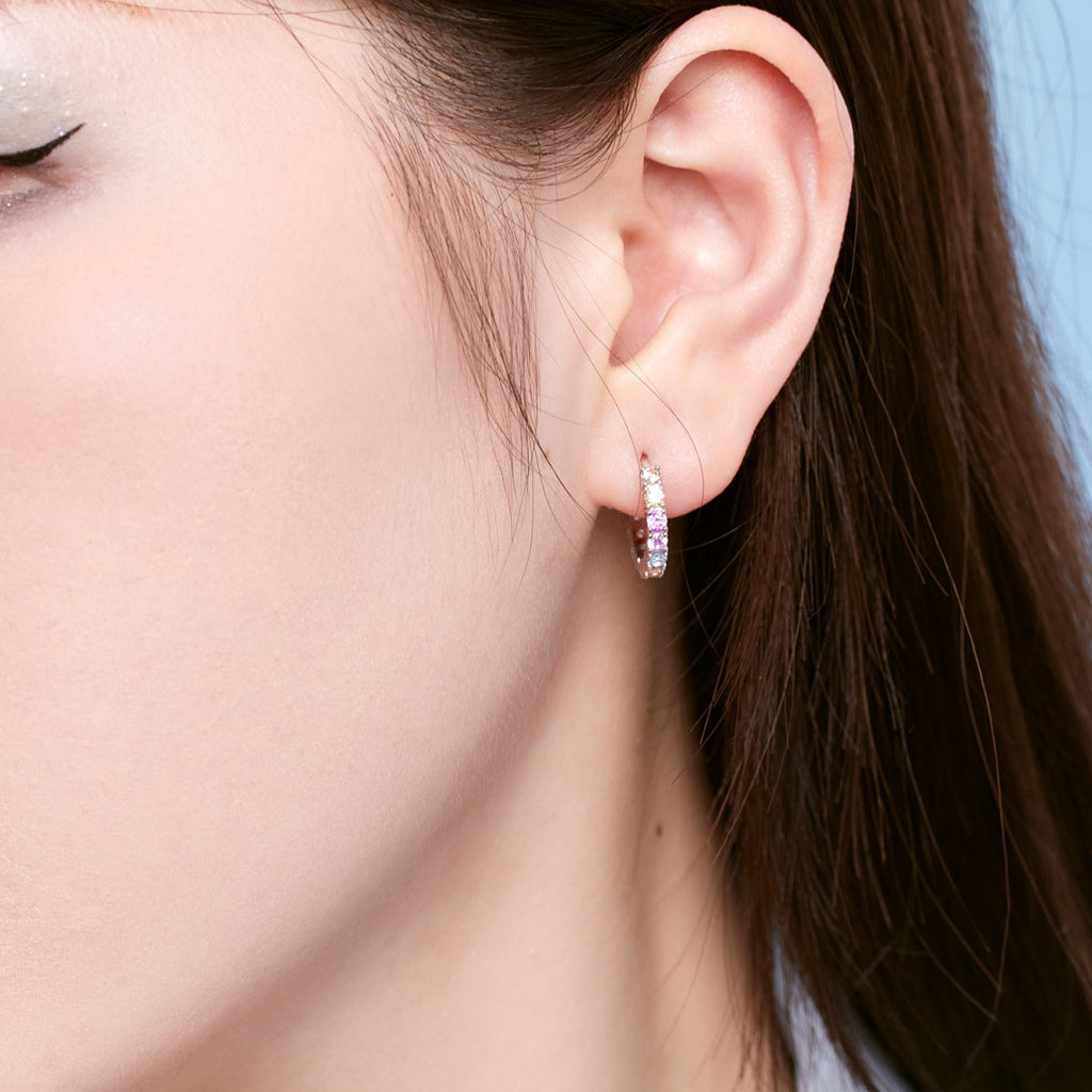 [Lumi Jewels]Radiant Colorful Round Cut Earrings