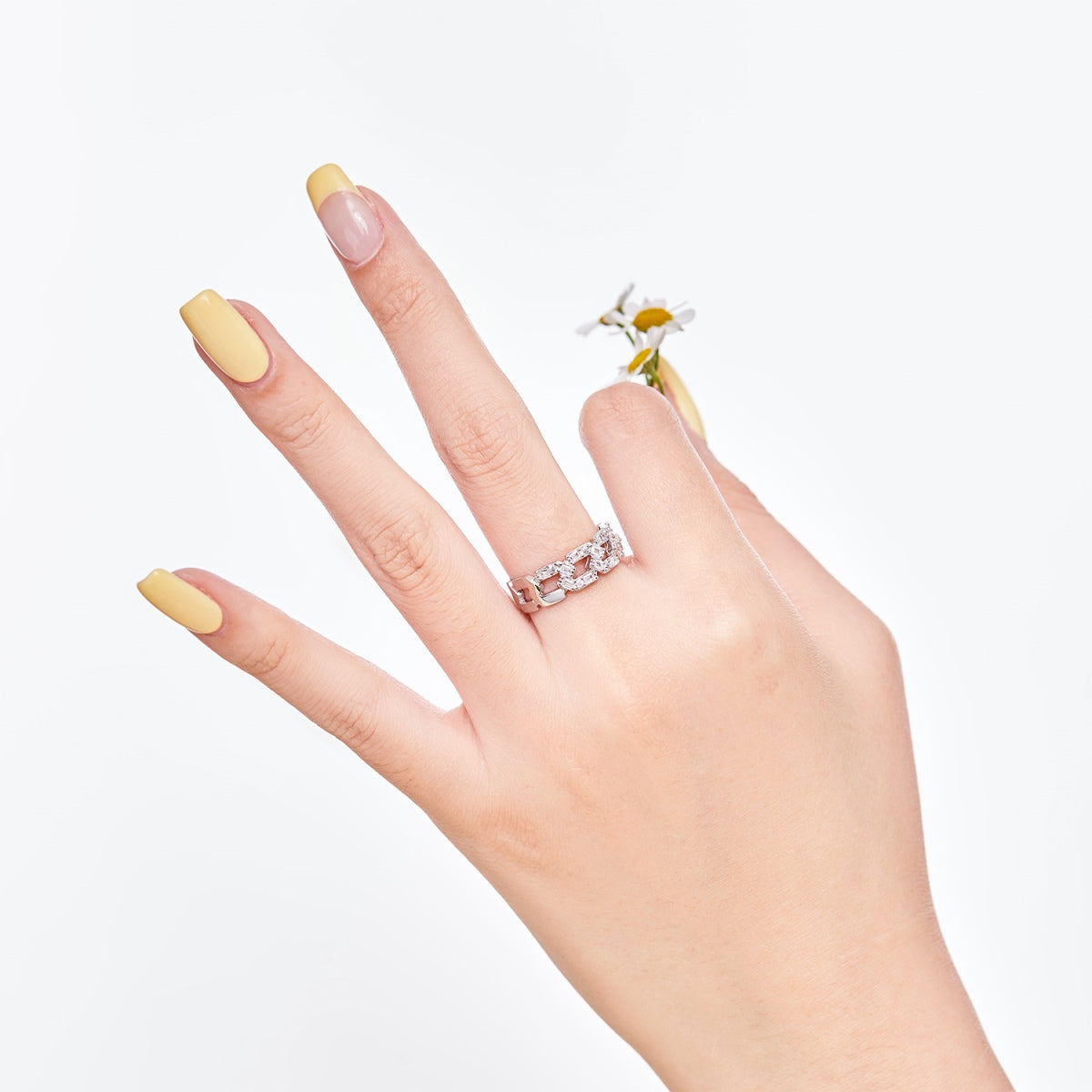[Lumi Jewels]Sparkling Vibrant Emerald Cut Daily Ring