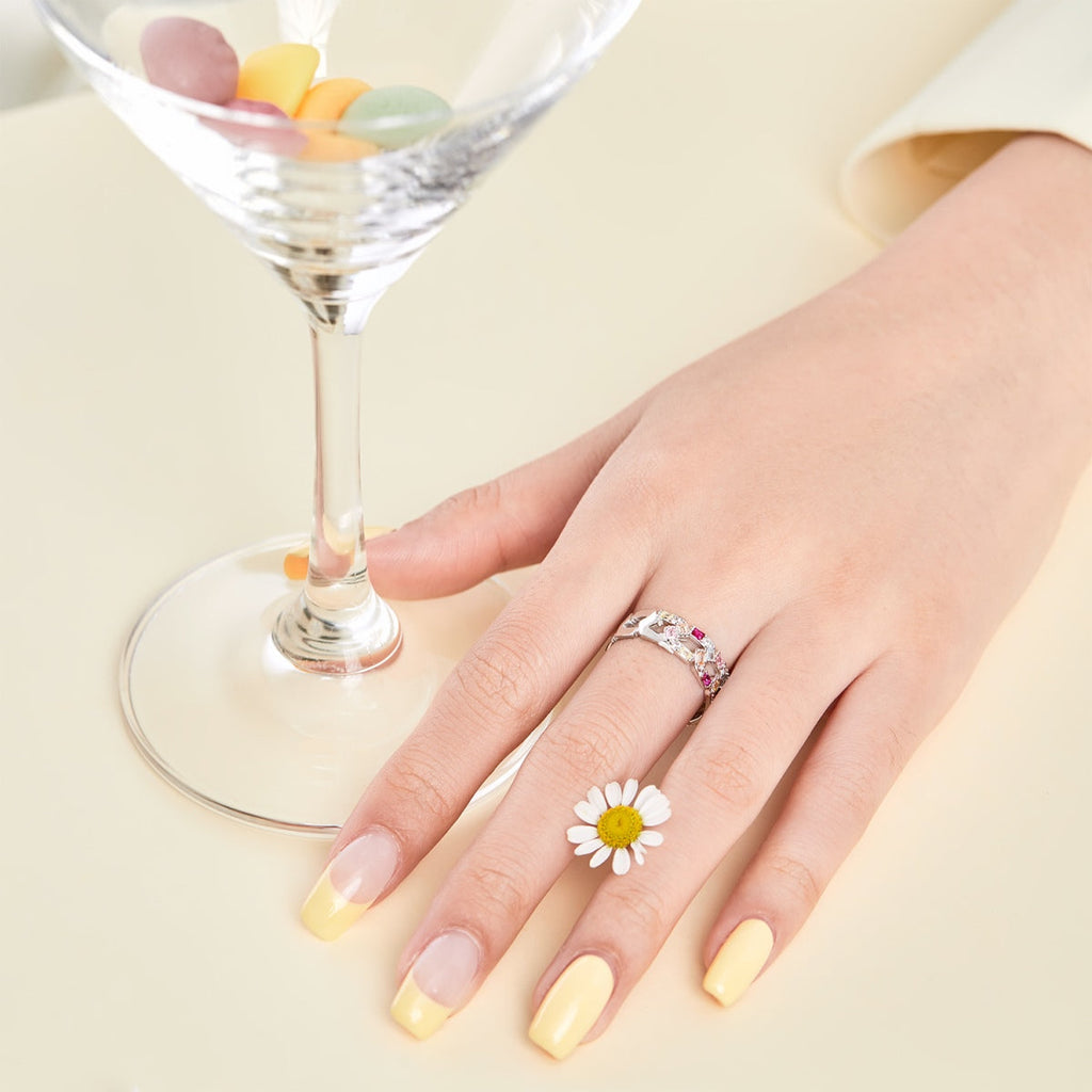 [Lumi Jewels]Sparkling Vibrant Emerald Cut Daily Ring