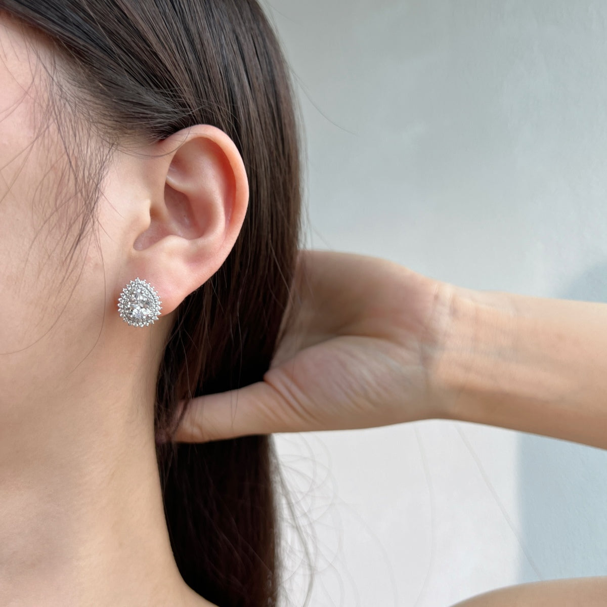 [Lumi Jewels]Delicate Gorgeous Pear Cut Daily Earrings