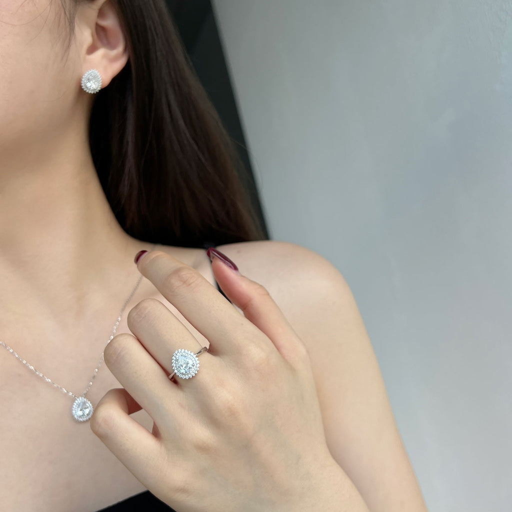 [Lumi Jewels]Delicate Gorgeous Pear Cut Daily Earrings