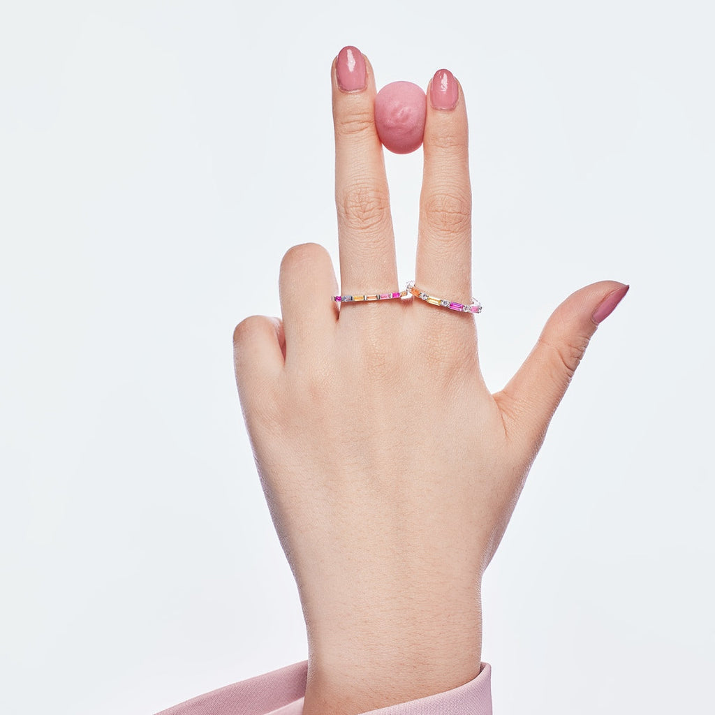 [Lumi Jewels]Lively In Shades Elegant Radiant Cut Daily Ring
