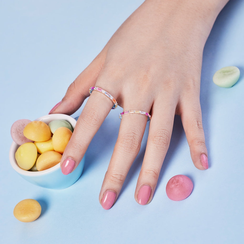 [Lumi Jewels]Lively In Shades Elegant Radiant Cut Daily Ring