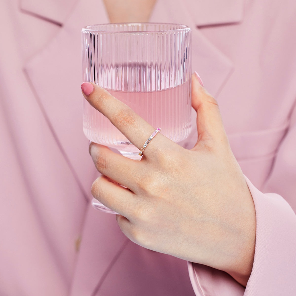 [Lumi Jewels]Lively In Shades Elegant Radiant Cut Daily Ring