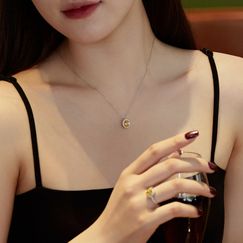[Lumi Jewels]Delicate Unique Oval Cut Daily Earrings