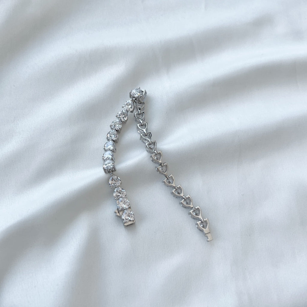 [Lumi Jewels]0.75 Carat Elegant Romantic Heart Shape Lover Bracelet
