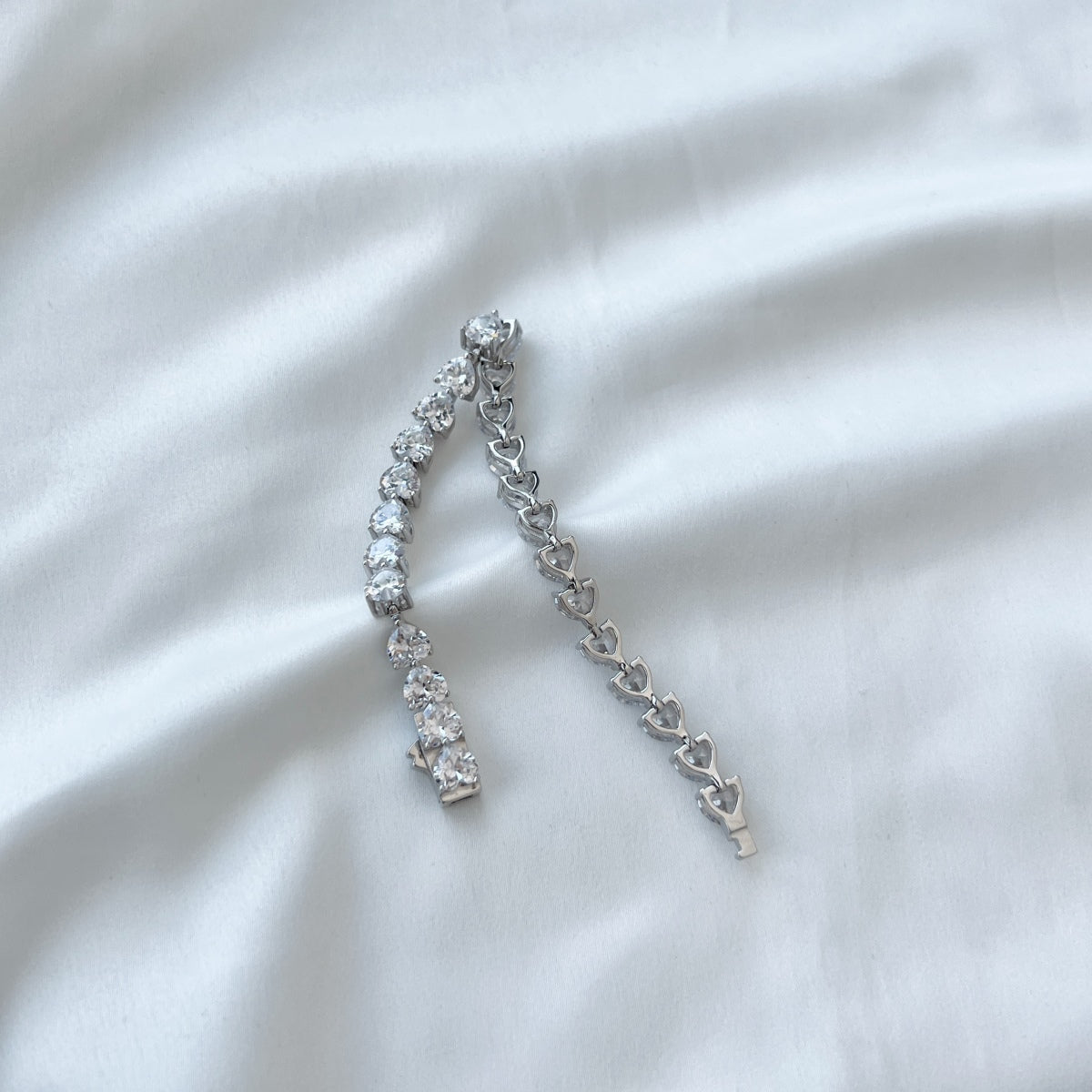 [Lumi Jewels]0.75 Carat Elegant Romantic Heart Shape Lover Bracelet