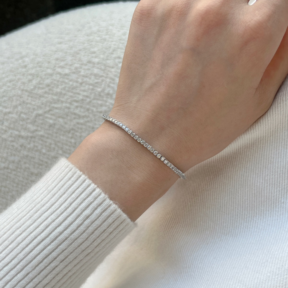 [Lumi Jewels]Dazzling Exquisite Round Cut Daily Bracelet