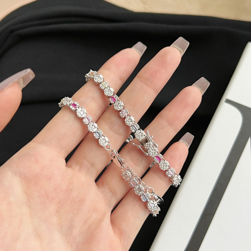 [Lumi Jewels]Dazzling Radiant Multi Cut Daily Bracelet
