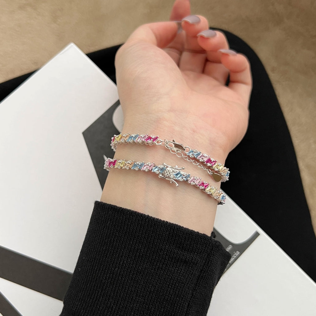 [Lumi Jewels]Ornate Sparkling Multi Cut Party Bracelet