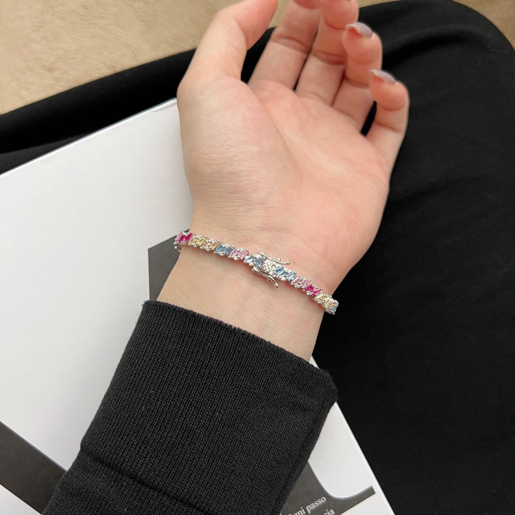 [Lumi Jewels]Ornate Sparkling Multi Cut Party Bracelet