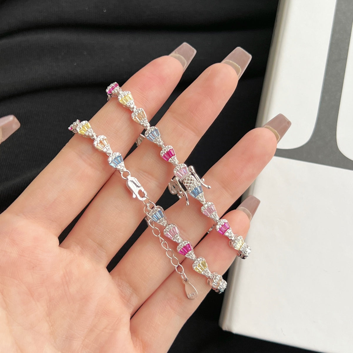[Lumi Jewels]Radiant Water Drop Shape Daily Bracelet