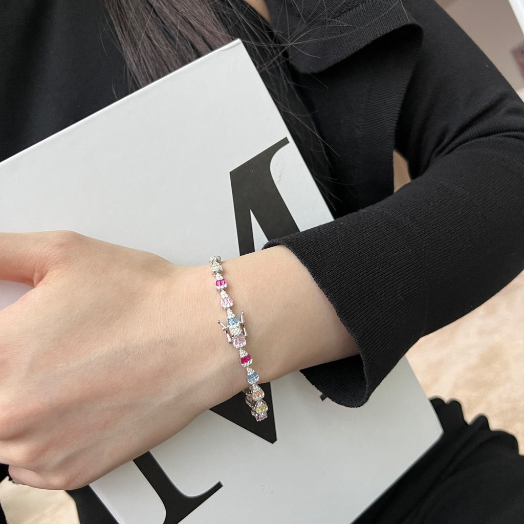 [Lumi Jewels]Radiant Water Drop Shape Daily Bracelet